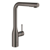 GROHE essence new Keukenkraan - hoog - draaibare/uittrekbare uitloop - hard graphite glans SW97571