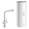 GROHE Red Keukenkraan - hoog - 3 in 1 - l uitloop - l size boiler - chroom SW108064
