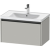 Duravit Ketho 2 wastafelonderbouwkast met 1 lade 78.4x45.5x44cm met greep antraciet betongrijs mat SW772661