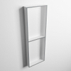 MONDIAZ EASY Nis - 149.5x29.5cm - geschikt voor in- of opbouw - 2 vakken - kleur Plata | Talc SW1017081