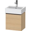 Duravit D-Neo wastafelonderkast 43.4x44x32.2cm Linksdraaiend 1 deur Natuur eiken Mat SW640742