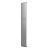 Plieger Cavallino Retto designradiator verticaal enkel middenaansluiting 2000x298mm 666W zilver metallic 7255296