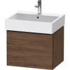 Duravit D-Neo wastafelonderkast 58.4x44x44.2cm 1 lade Noten (donker) Mat SW640734