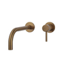 Wiesbaden Slim afbouwdeel eenhendel wastafelkraan met coldstart geborsteld brons koper SW1030652