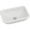 Villeroy en Boch Loop en Friends inbouwwastafel 60x40.5cm met overloop zonder kraangat wit 0109060