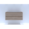 HR badmeubelen Infinity Wastafelonderkast - 120x44.8x55cm - 2 lades - greeploos - enkele sifonuitsparing rockford oak SW872644