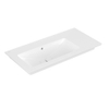 Villeroy en Boch Venticello meubelwastafel met wasbak links zonder kraangat 100x50cm met overloop ceramic+ wit 1025131