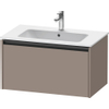 Duravit Ketho 2 wastafelonderbouwkast met 1 lade 81x48x44cm met greep antraciet basalt mat SW772787