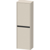 Duravit Ketho.2 Halfhoge kast 40x24x132cm 2 Rechtsdraaiende deuren Spaanplaat Taupe Mat SW772620