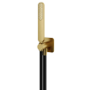 Hotbath Gal Handdouche met wandsteun en uitlaat en doucheslang 150 cm Geborsteld messing PVD SW656294