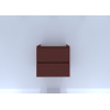 HR badmeubelen Infinity Wastafelonderkast - 60x44.8x55cm - 3D-front - 2 lades - greeploos - terra mat SW873378