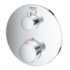 Grohe Grohtherm Inbouwthermostaat - 2 knoppen - zonder omstel - rond - chroom SW236914