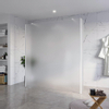 Fortifura Galeria Vrijstaande Inloopdouche - 180x200cm - Glas mat - antikalk - 8mm veiligheidsglas - 2 zijwanden 40cm - wandsteunen en hoekprofielen - Wit mat SW976686