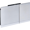 Geberit Sigma60 bedieningplaat, 2-toets spoeling frontbediening voor toilet 24.6x16.4cm chroom 0700511