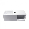Wiesbaden Julia fontein Solid surface met nis 54 x 20 x 20 cm mat wit SW641775
