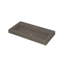 INK Dock wastafel - 80x40x6cm - 1 wasbak - 1 kraangat - Quartz beton SW352219