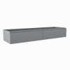 Mondiaz FOGE wastafelonderkast - 160x45x25cm - 2 lades - uitsparing rechts - softclose - Plata SW1015575