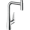 Hansgrohe M51 M5117-H300 1-gats keukenkraan m. uittrekbare handdouche m. 110°/150° draaibare uitloop chroom SW241715