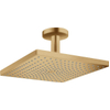 Hansgrohe Raindance E Square hoofddouche E300 1jet m. plafondbevestiging 15.8cm 30x30cm brushed bronze SW385688