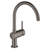 GROHE Minta Keukenkraan - hoog - draaibare ronde uitloop - hard graphite glans SW354743