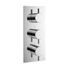 Crosswater MPRO inbouw thermostatisch douchekraan verticaal 2 stopkranen afbouwdeel chroom SW385414