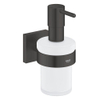 GROHE Start Cube Zeepdispenser - 160ml - met houder - vierkant - mat zwart SW1126274