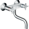 Hansgrohe Logis classic wandkeukenkraan met onder uitloop chroom GA49494