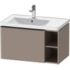 Duravit D-Neo wastafelonderkast 78.4x44x45.2cm 1 lade met softclose Basalt Mat SW640774