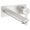 GROHE Lineare New waterbesparende afbouwdeel inbouw wandkraan L-size met uitloop 20.7cm supersteel SW97546