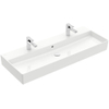 Villeroy & Boch Memento 2.0 wastafel onderzijde geslepen 120x47cm met overloop 2 kraangaten wit 4A22CK01 SW354354