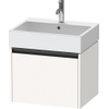 Duravit Ketho 2 wastafelonderbouwkast met 1 lade 58.4x46x44cm met greep antraciet wit supermat SW772900