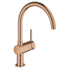 GROHE Minta Keukenkraan - hoog - draaibare ronde uitloop - warm sunset glans SW354660