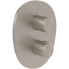 Villeroy & Boch Antao Inbouwthermostaat met stopkraan - Matt Brushed Nickel (RVS) SW974268
