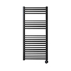 Sanicare Elektrische Design Radiator - 111.8 x 60 cm - 730 Watt - thermostaat zwart linksonder - mat zwart SW890909