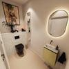 MONDIAZ TURE-DLUX 40cm toiletmeubel Oro. EDEN wastafel Ostra positie links. Zonder kraangat. SW1104960