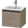 Duravit Ketho.2 wastafelonderkast 51x42x44cm geschikt voor 1 waskom Spaanplaat Eiken (terra) Mat SW773032