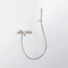 FugaFlow Eccelente Sobrado Badkamer Thermostatische badkraan met staafhanddouche, handdouchehouder en gladde doucheslang geborsteld RVS PVD SW1124115