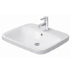 Duravit DuraStyle inbouwwastafel met overloop met kraangat 61.5x49.5cm wit SW54137