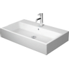 Duravit Vero Air (meubel) wastafel 1 kraangat met overloop 80x47cm met WonderGliss wit SW156961