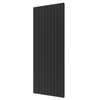 Plieger Cavallino Retto designradiator verticaal dubbel middenaansluiting 2000x754mm 2146W zwart grafiet (black graphite) 7255392