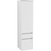 Villeroy en Boch Legato hoge kast met 1 deur en 2 laden 155x40x35cm links glanswit 0124471