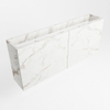 Mondiaz FOWY fonteinonderkast - 90x22x50cm - 2 deuren - push to open - softclose - Carrara SW1016840