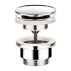 Hotbath Pal always open plug met schroef rond chroom SW12931
