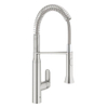 GROHE K7 Keukenkraan - 2 straalsoorten - met profesionele handdouche - supersteel geborsteld 0465068