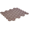 The Mosaic Factory Valencia mozaïektegel - 27.6x32.9cm - wand en vloertegel - Zeshoek/Hexagon - Gerecycled glas Matt Pink Mat SW374592