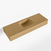 Mondiaz LEX Fontein - 90x30x12cm - wasbak midden - zonder kraangaten - solid surface - Oro SW1026097