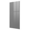 Plieger Cavallino Retto designradiator verticaal dubbel middenaansluiting 1800x754mm 1936W zilver metallic 7255283