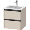 Duravit Ketho.2 wastafelonderkast 51x42x54.9cm geschikt voor 1 waskom Spaanplaat Taupe Mat SW773136