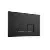 QeramiQ Push Bedieningsplaat - voor Geberit UP320 inbouwreservoir - dualflush - rechthoekige knoppen - kunststof zwart mat SW706189