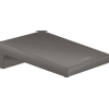 Hansgrohe Metropol baduitloop breed wandmontage voorsprong uitloop 18.5cm brushed black chroom SW358681
